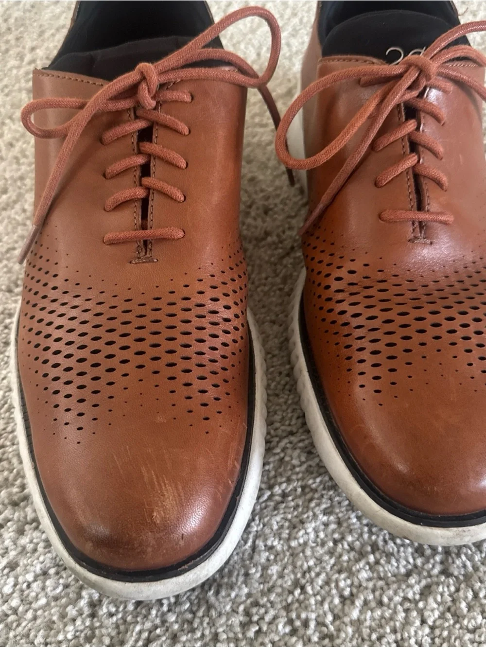 Cole Haan ZeroGrand Brown Leather Oxford Dress Shoes Men’s US 11.5 M C27879